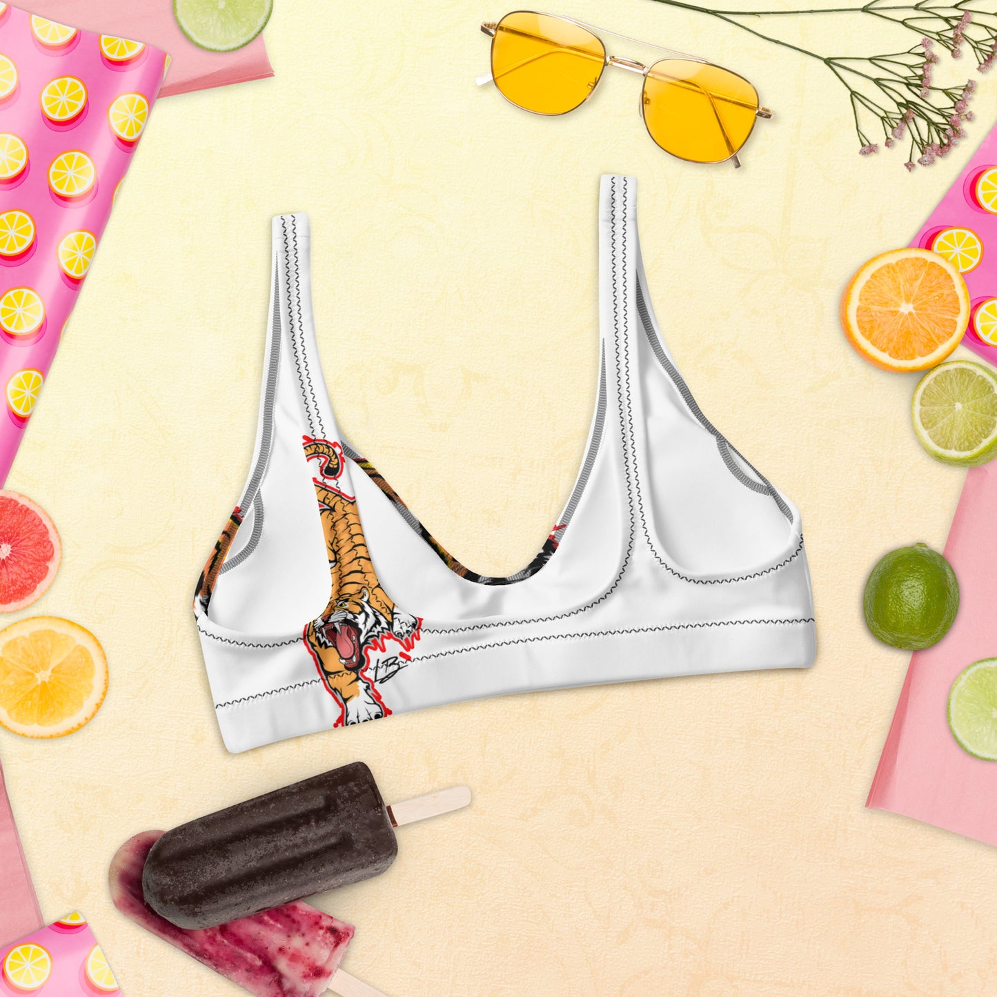 Recycled padded bikini top