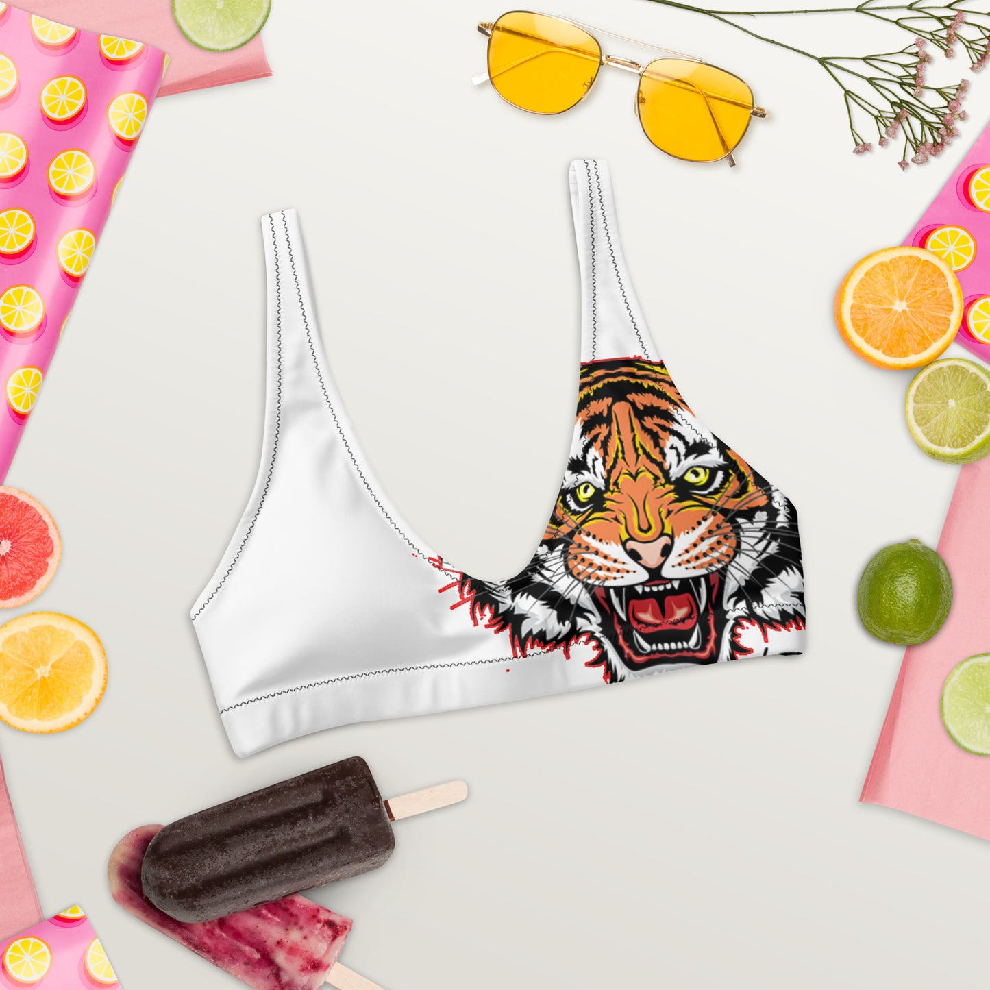 Recycled padded bikini top