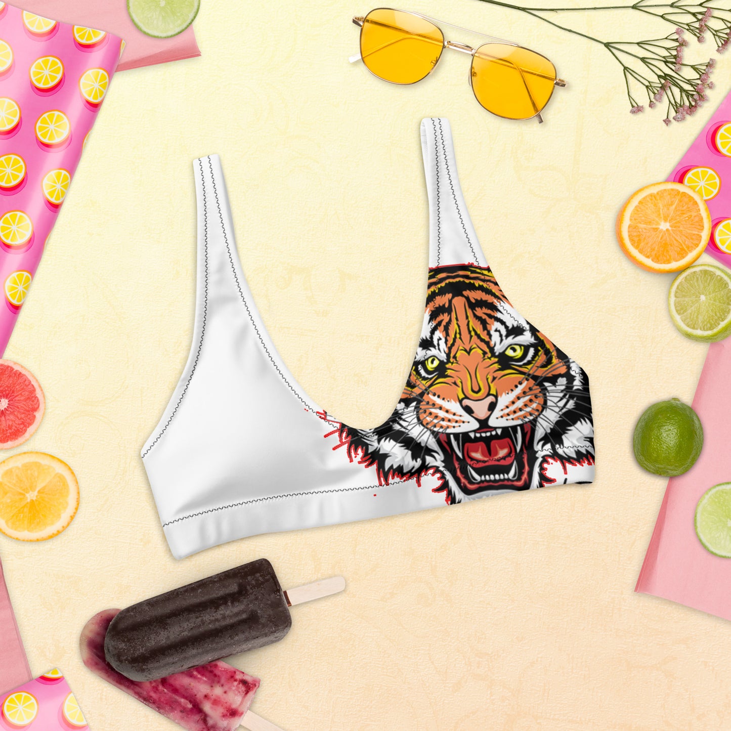 Recycled padded bikini top