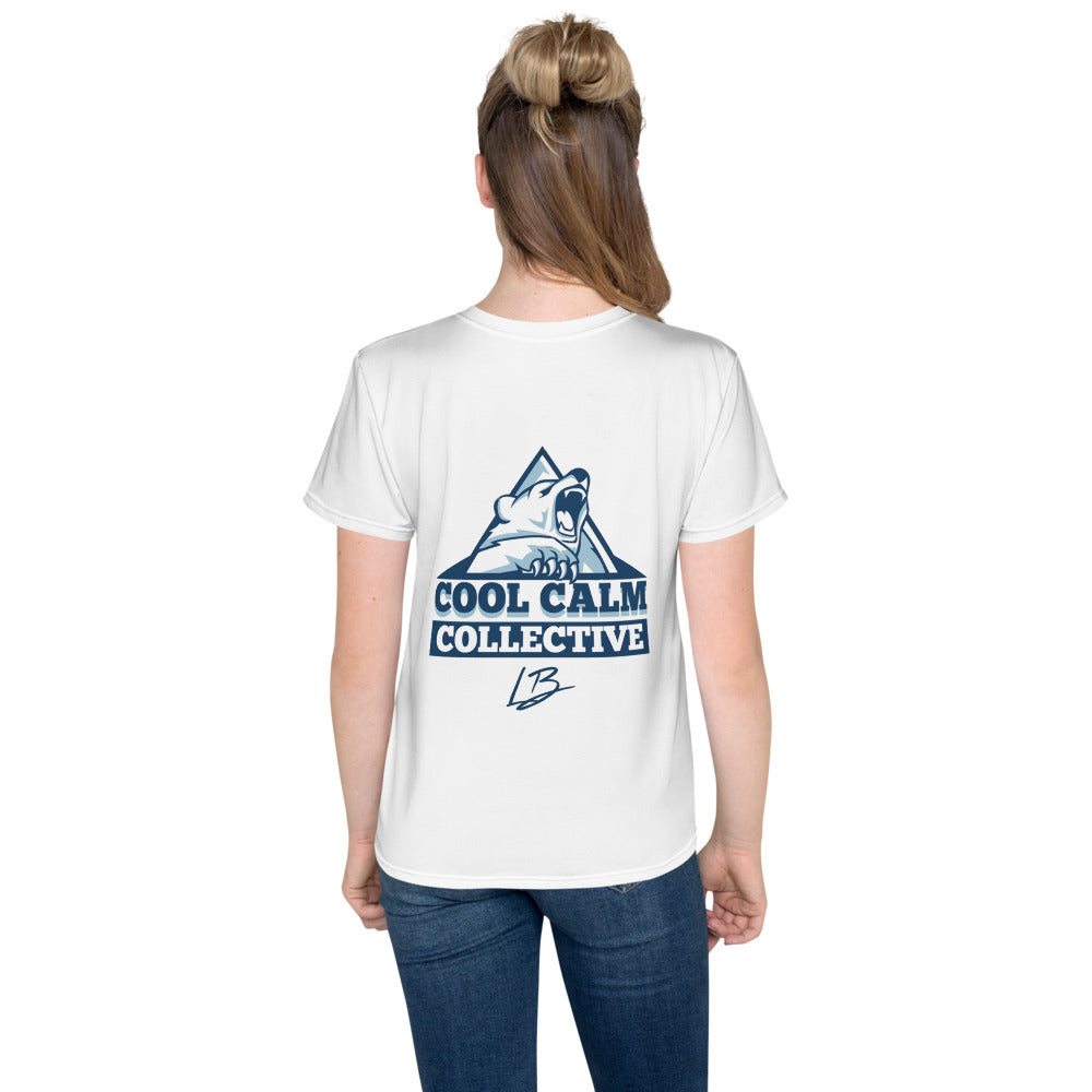Youth crew neck t-shirt polar