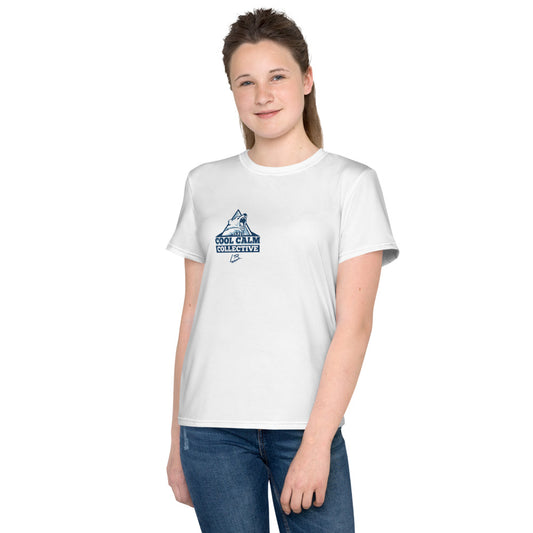 Youth crew neck t-shirt polar
