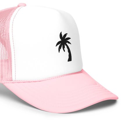 Foam trucker hat palm tree