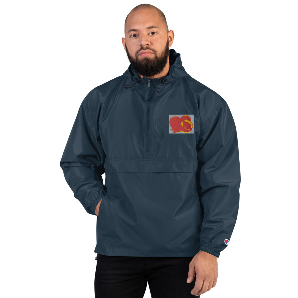 Lorenzobanks x PEACHH Embroidered Champion Packable Jacketon sale every Xmas
