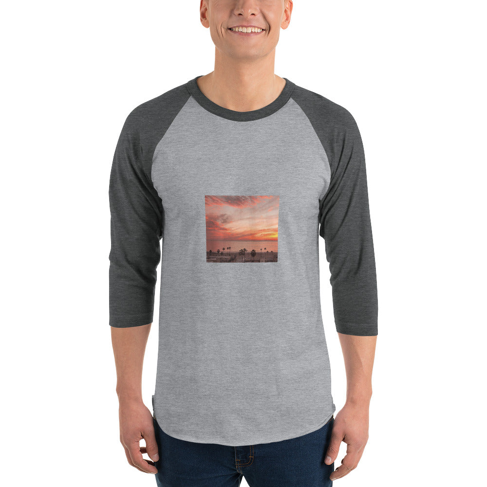 3/4 sleeve raglan shirt landscape