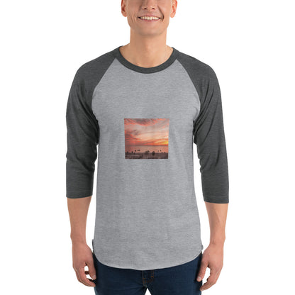 3/4 sleeve raglan shirt landscape