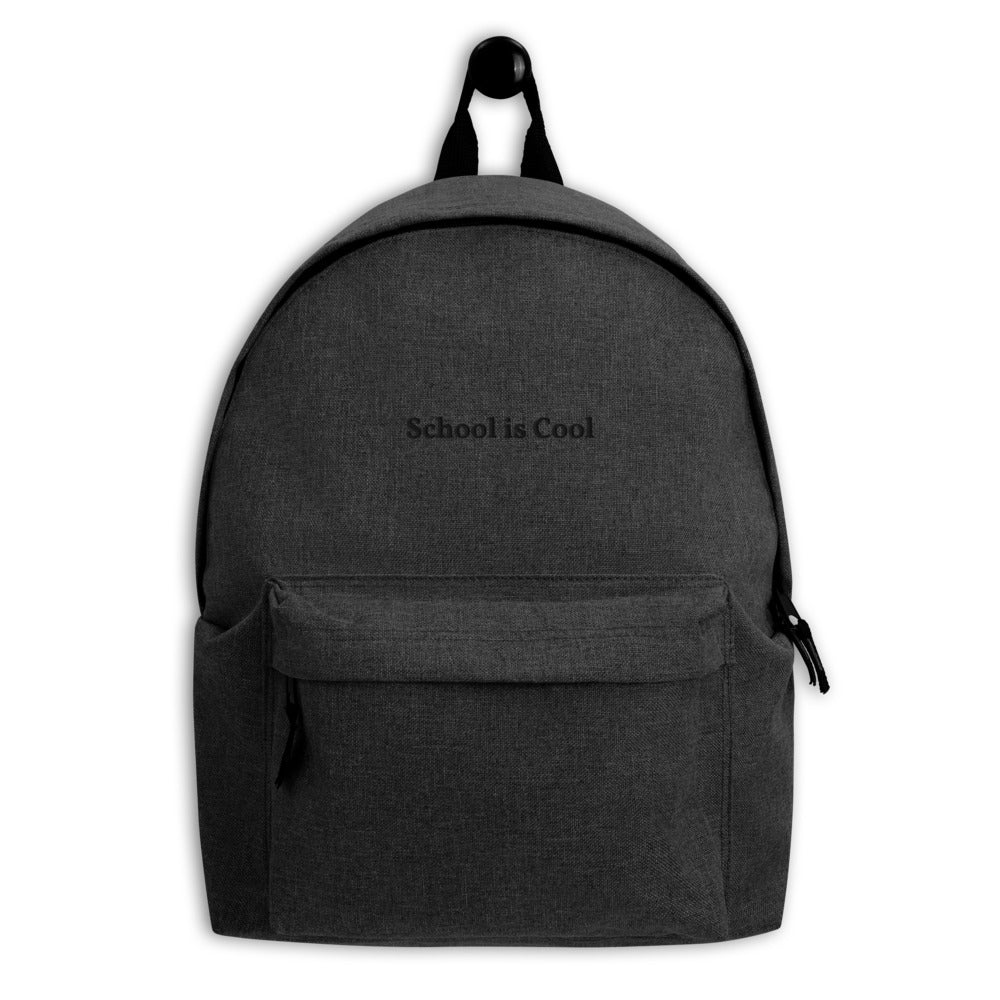 Embroidered Backpack cool school