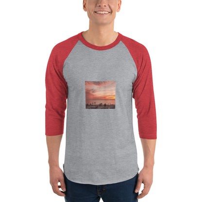 3/4 sleeve raglan shirt landscape
