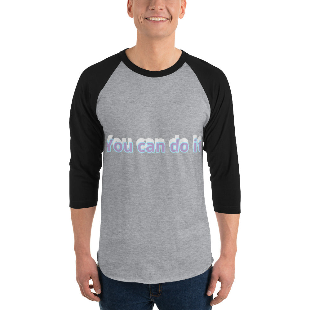 3/4 sleeve raglan shirt