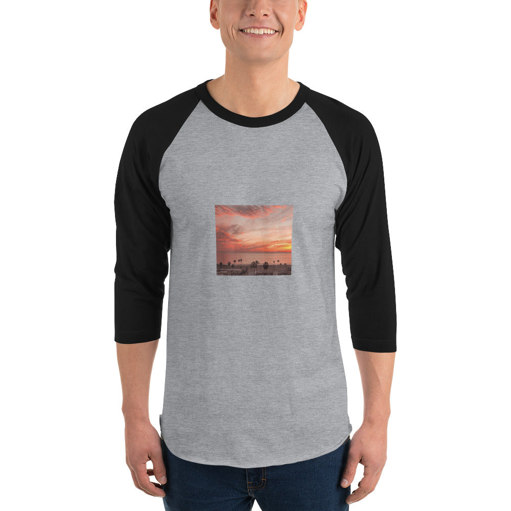 3/4 sleeve raglan shirt landscape