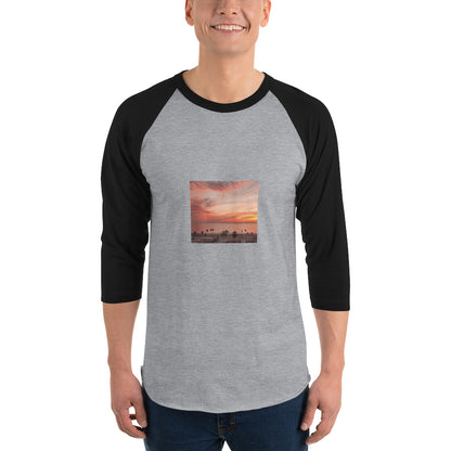 3/4 sleeve raglan shirt landscape