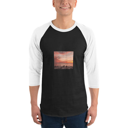 3/4 sleeve raglan shirt landscape