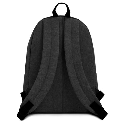 Embroidered Backpack blue money