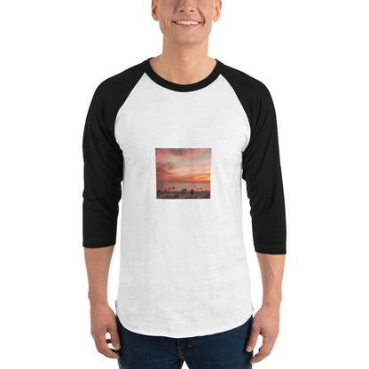 3/4 sleeve raglan shirt landscape