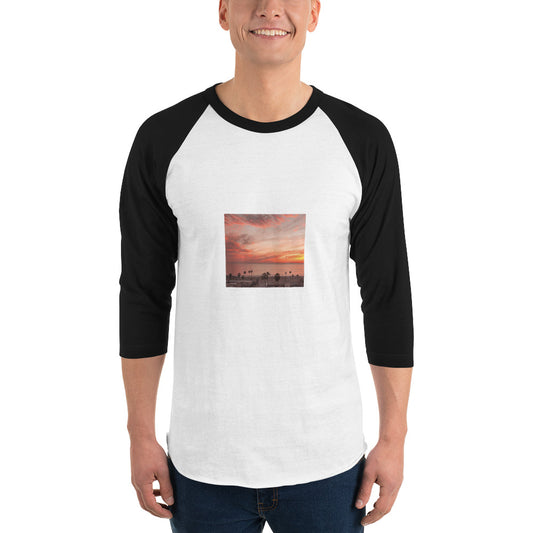 3/4 sleeve raglan shirt landscape