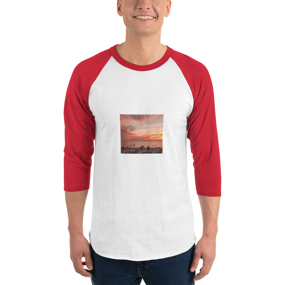 3/4 sleeve raglan shirt landscape