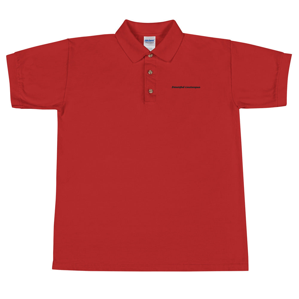 Embroidered Polo Shirt landscapes clothing