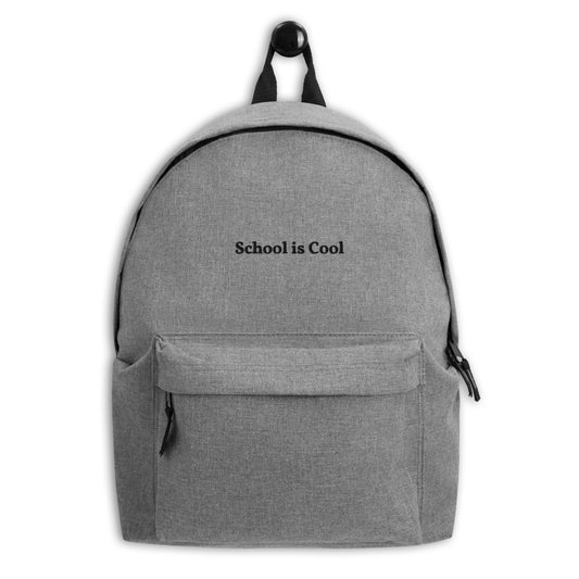 Embroidered Backpack cool school