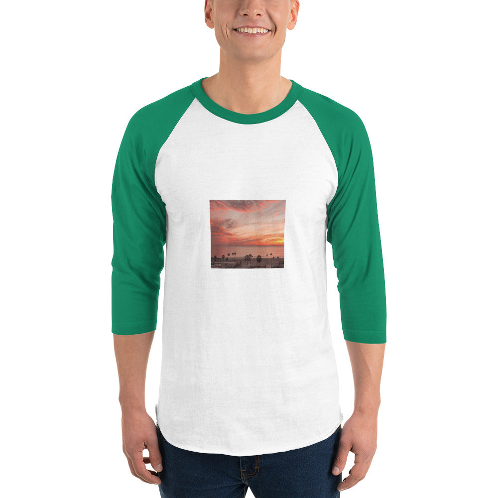 3/4 sleeve raglan shirt landscape