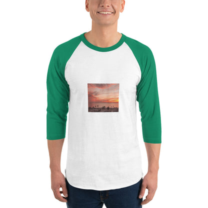 3/4 sleeve raglan shirt landscape