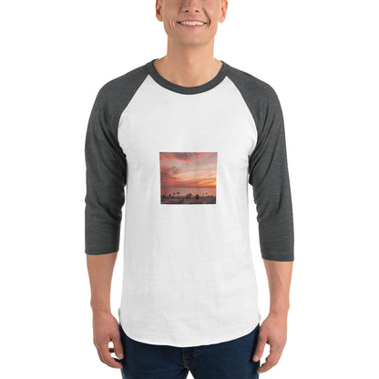 3/4 sleeve raglan shirt landscape