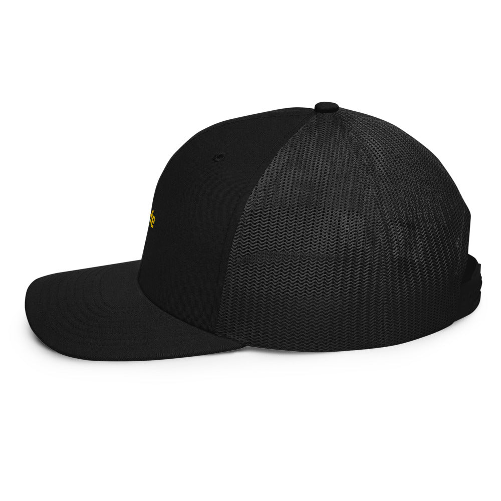Trucker Cap BE SAFE BLACK YELLOW