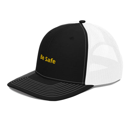 Trucker Cap BE SAFE BLACK YELLOW