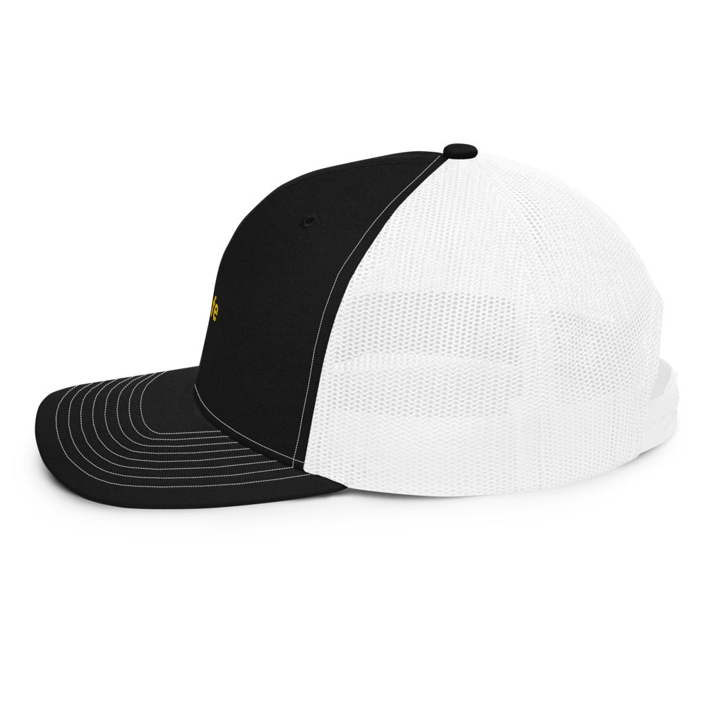 Trucker Cap BE SAFE BLACK YELLOW