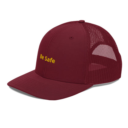 Trucker Cap BE SAFE BLACK YELLOW