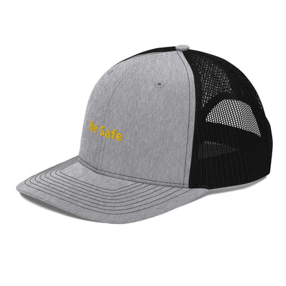 Trucker Cap BE SAFE BLACK YELLOW