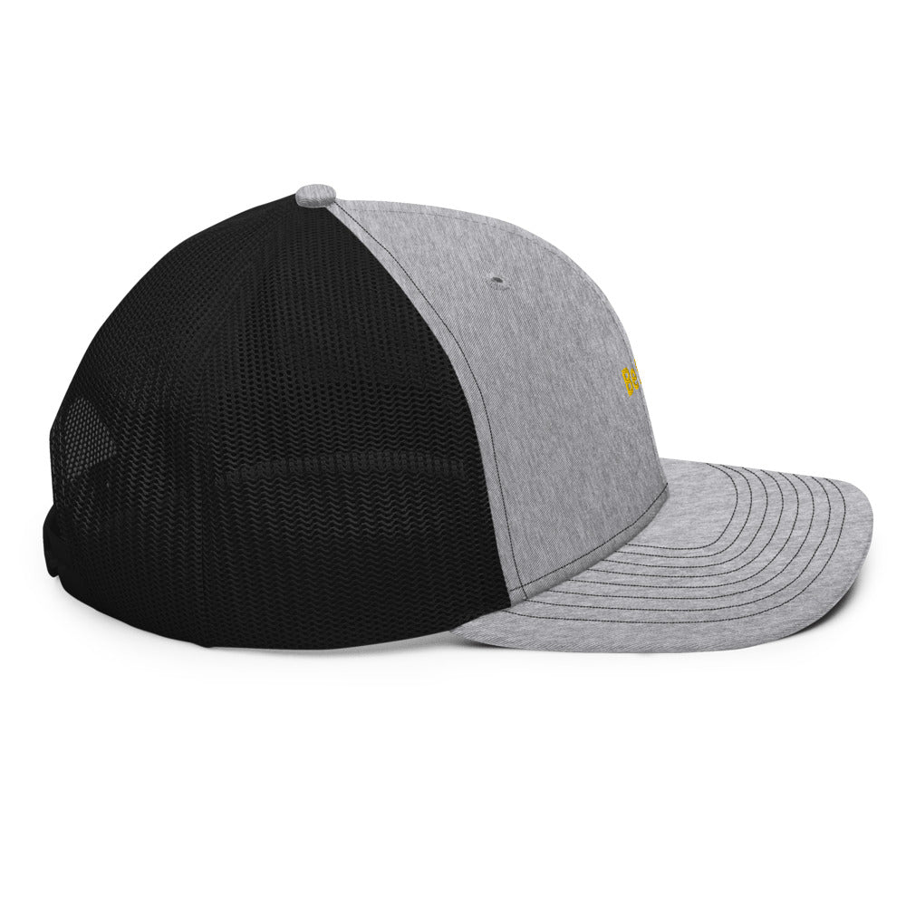 Trucker Cap BE SAFE BLACK YELLOW