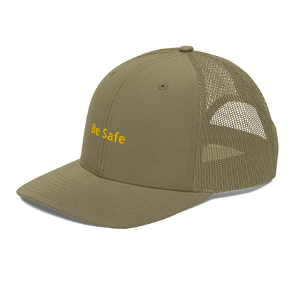 Trucker Cap BE SAFE BLACK YELLOW