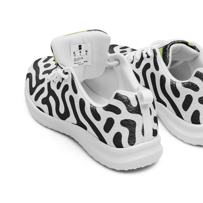 Women’s athletic shoes zebra green tiger
