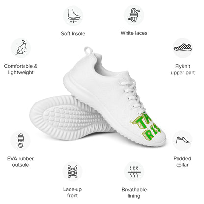 Women’s athletic shoes takerisks green front