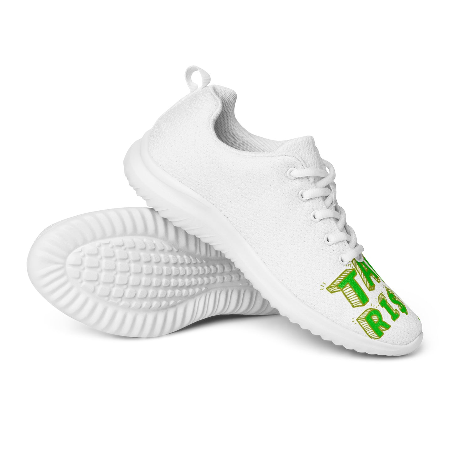 Women’s athletic shoes takerisks green front