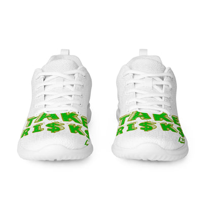 Women’s athletic shoes takerisks green front