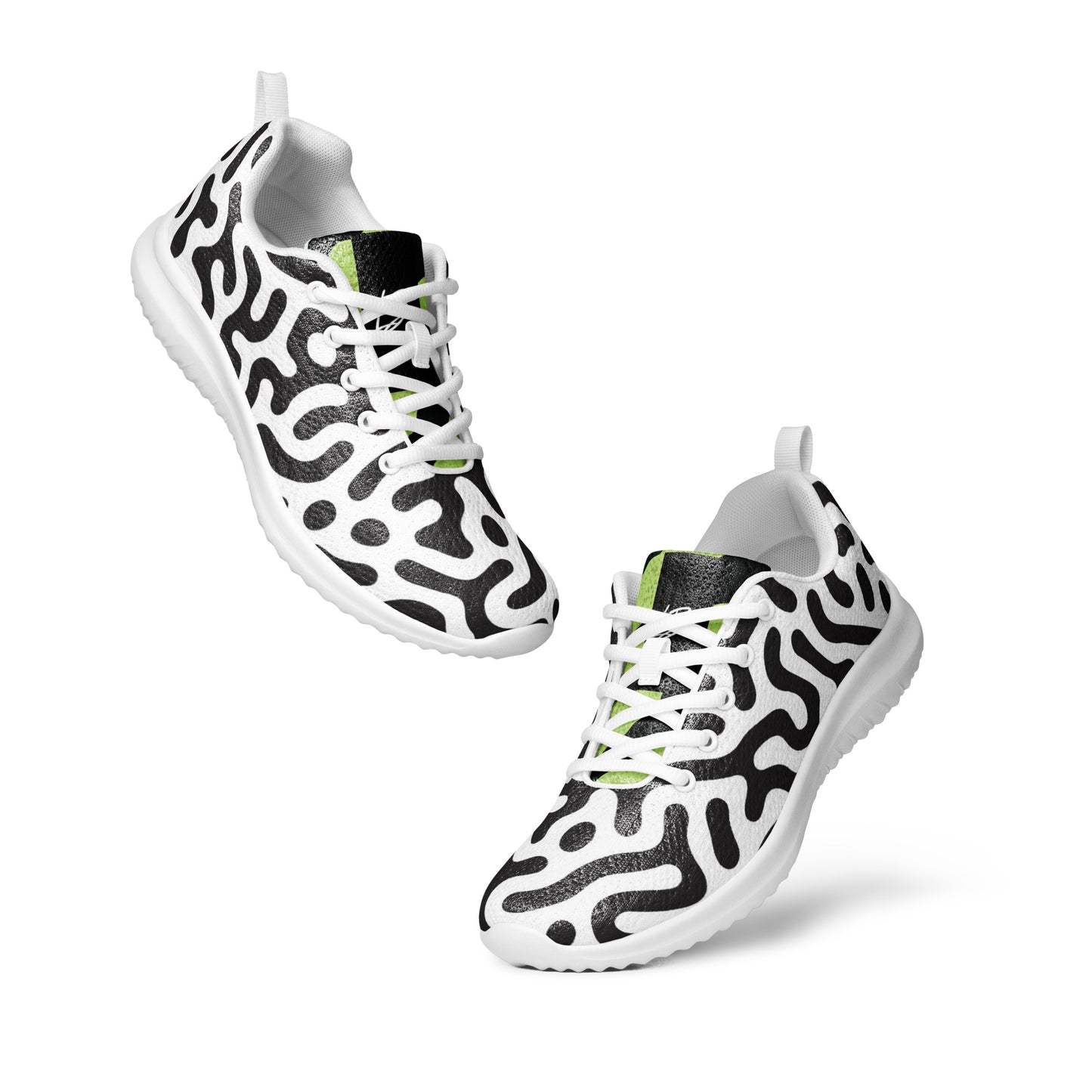 Women’s athletic shoes zebra green tiger