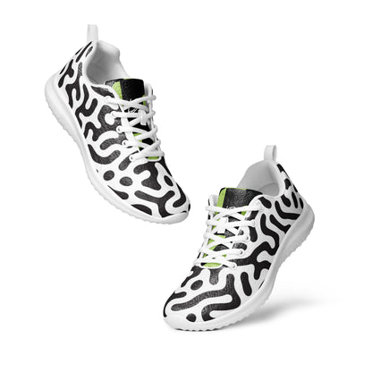 Women’s athletic shoes zebra green tiger