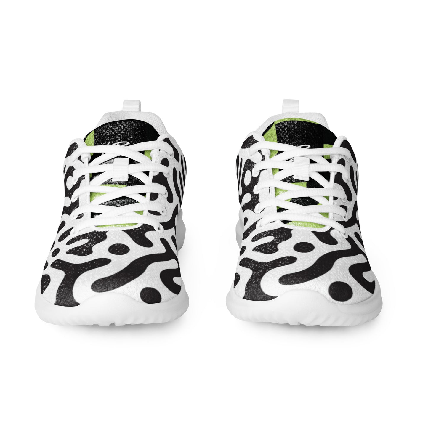 Women’s athletic shoes zebra green tiger