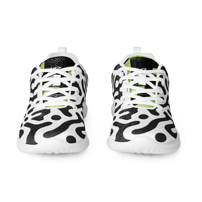 Women’s athletic shoes zebra green tiger