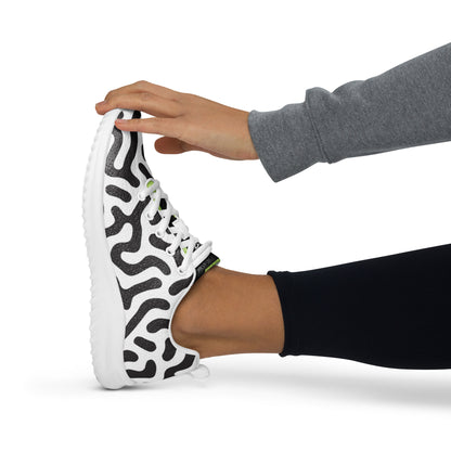 Women’s athletic shoes zebra green tiger