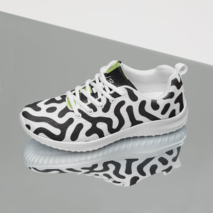 Women’s athletic shoes zebra green tiger