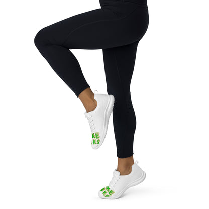 Women’s athletic shoes takerisks green front