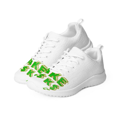 Women’s athletic shoes takerisks green front
