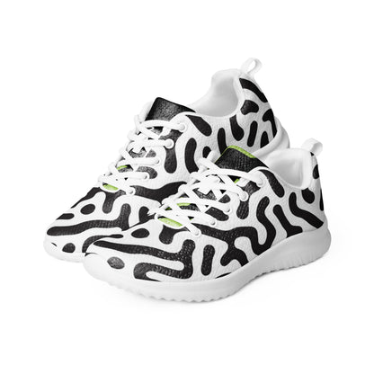 Women’s athletic shoes zebra green tiger