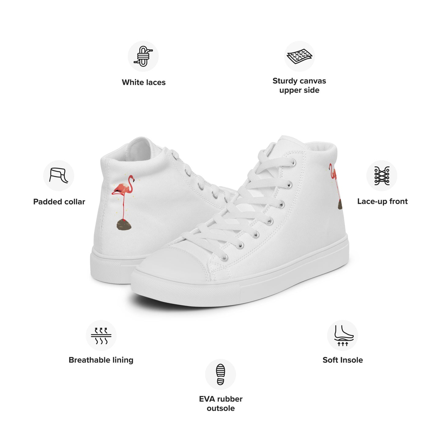 Women’s high top canvas shoes