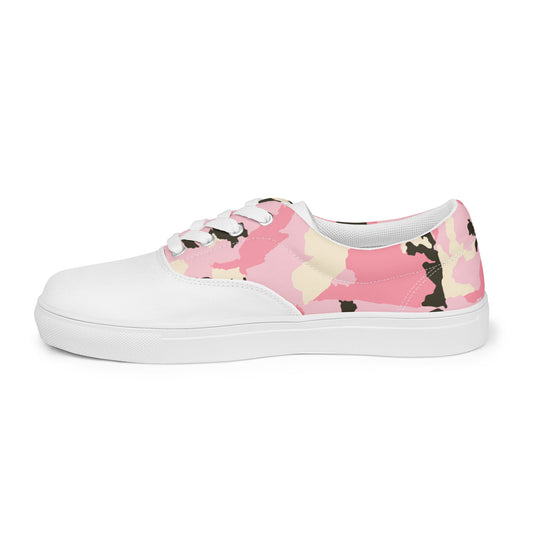 Women’s lace-up canvas shoes